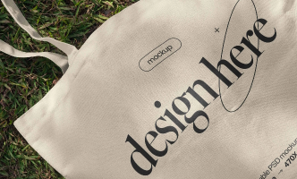 Sac en tissu illustrant une impression personnalisée